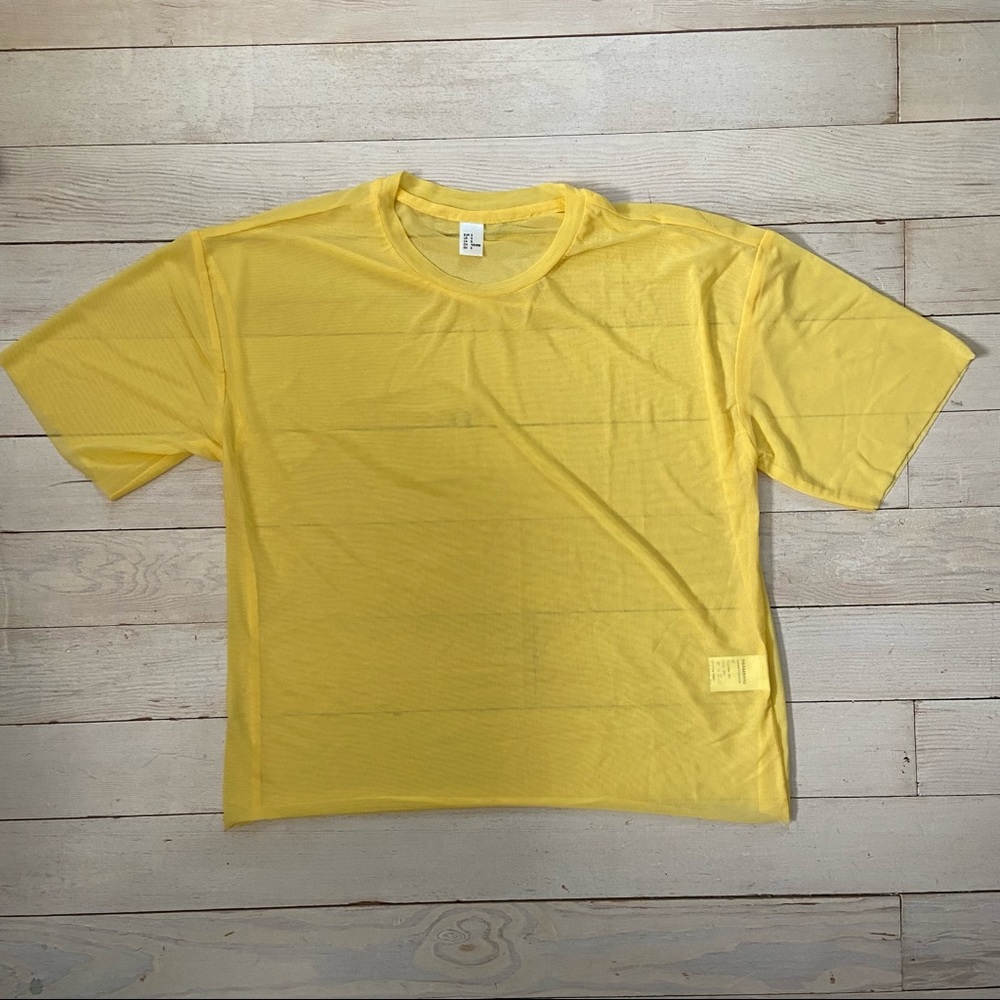Oversized shirt/yellow/size small